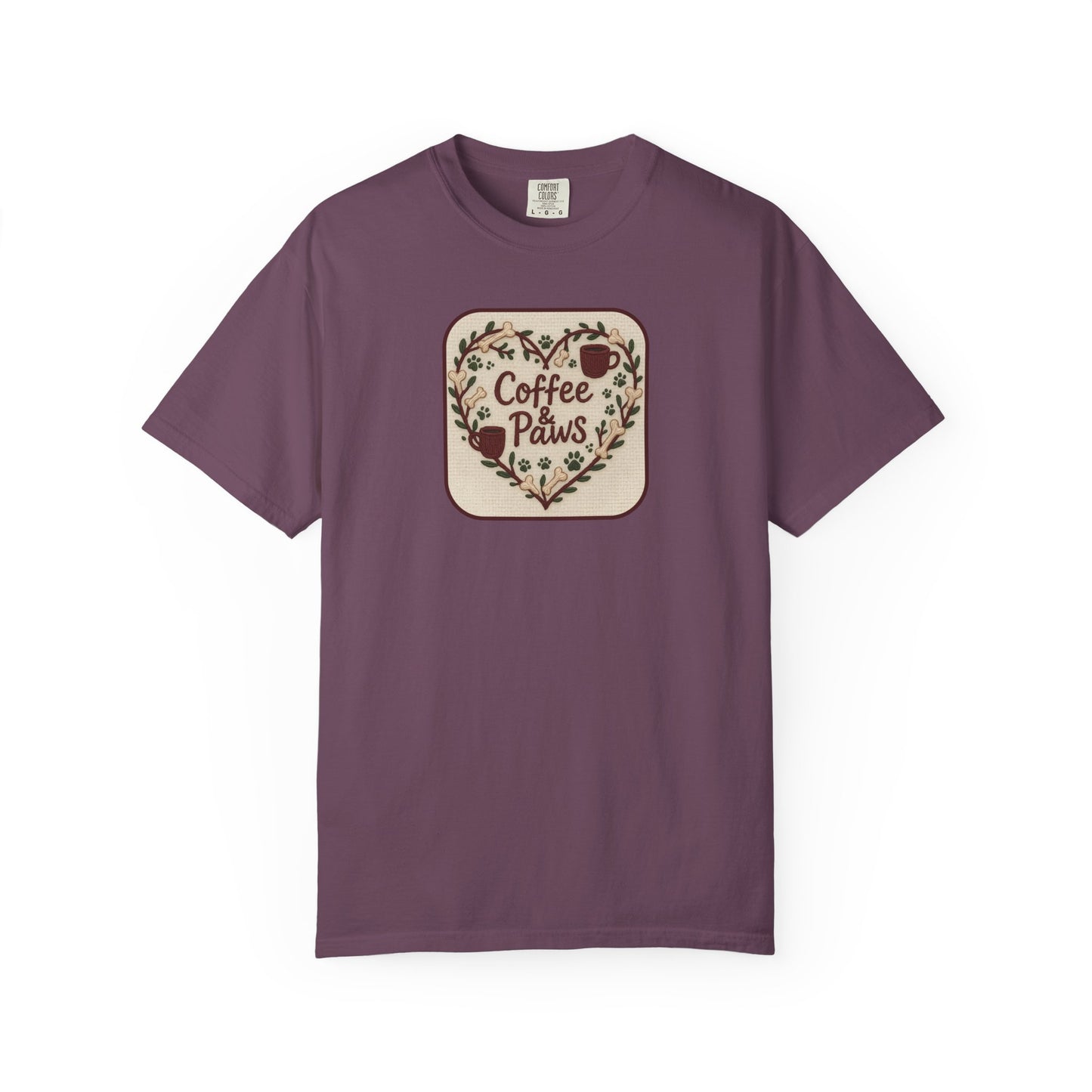 Coffee and Paws Graphic T-shirt