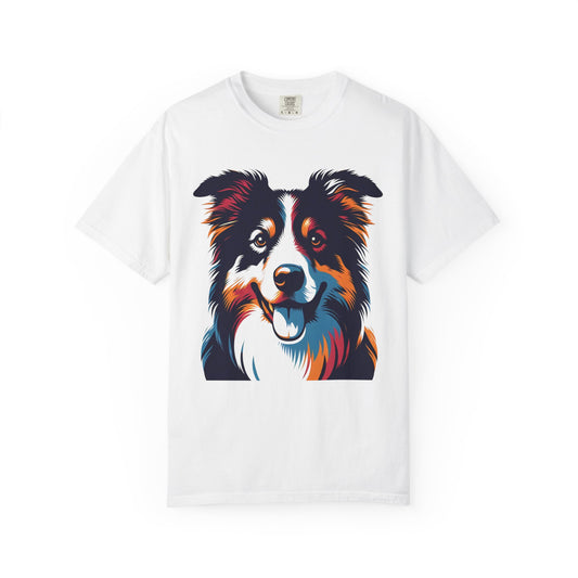 Brain & Beauty – Colorful Border Collie Tee