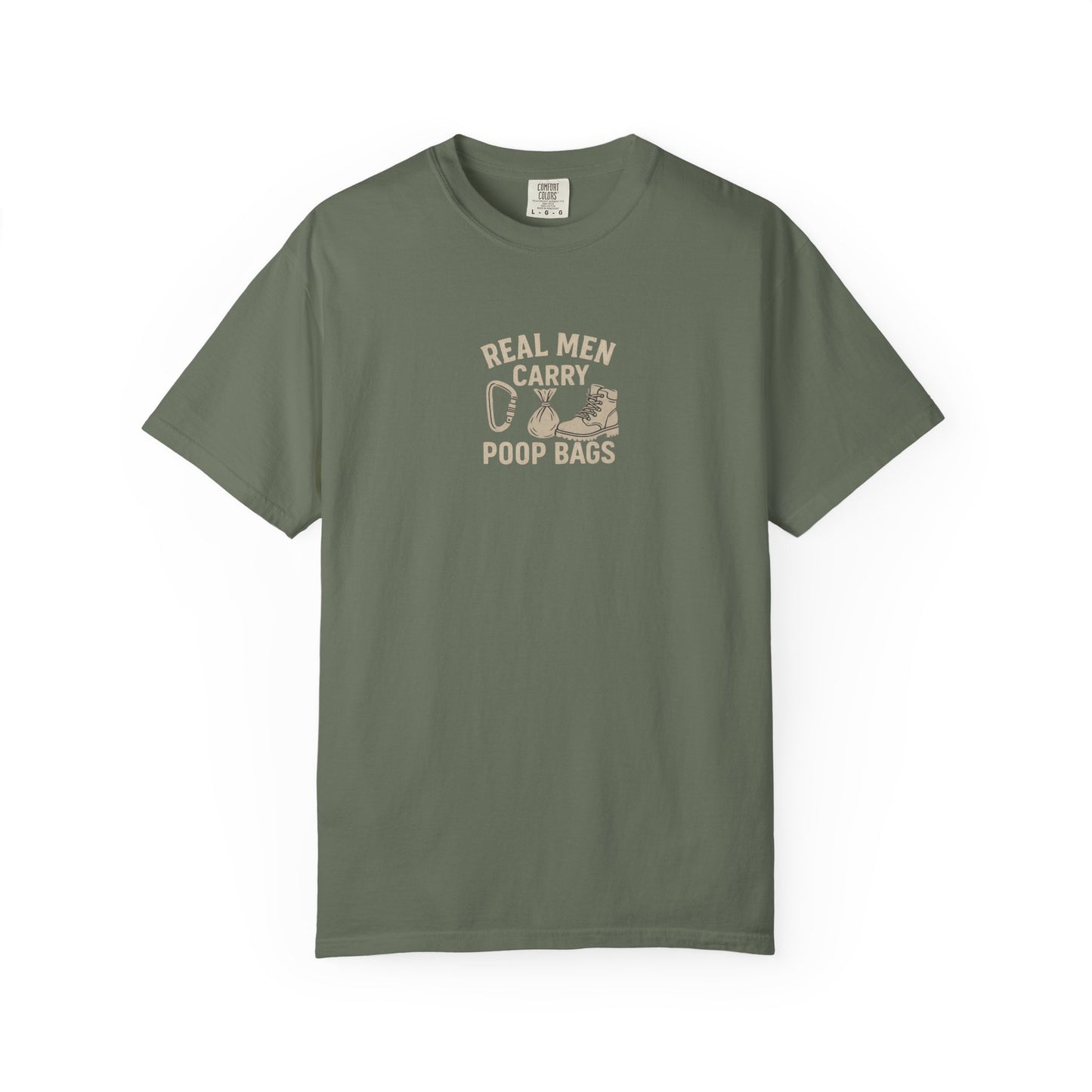 Real Men Carry Poop Bags Dog Dad T-Shirt