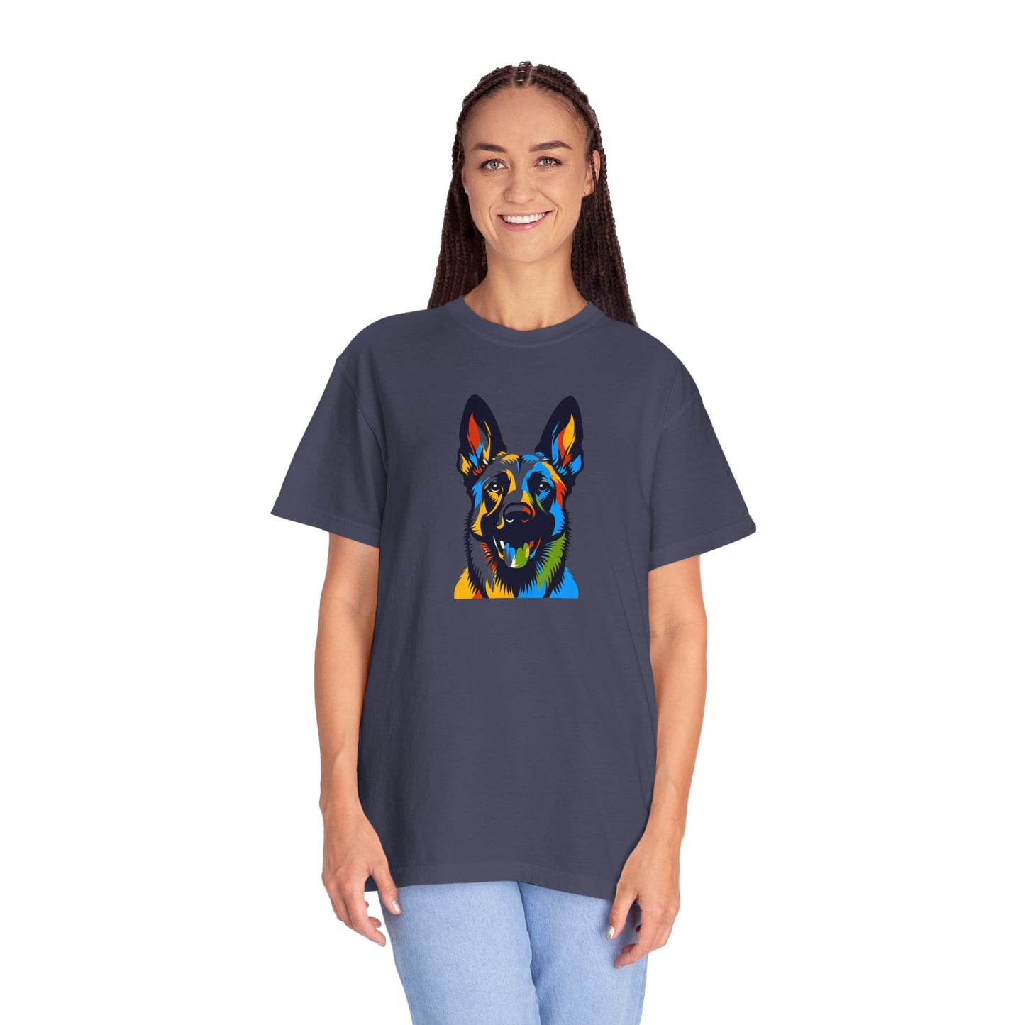 Colorful Belgium Malinois Art Unisex T-Shirt - Perfect for Pet Lovers