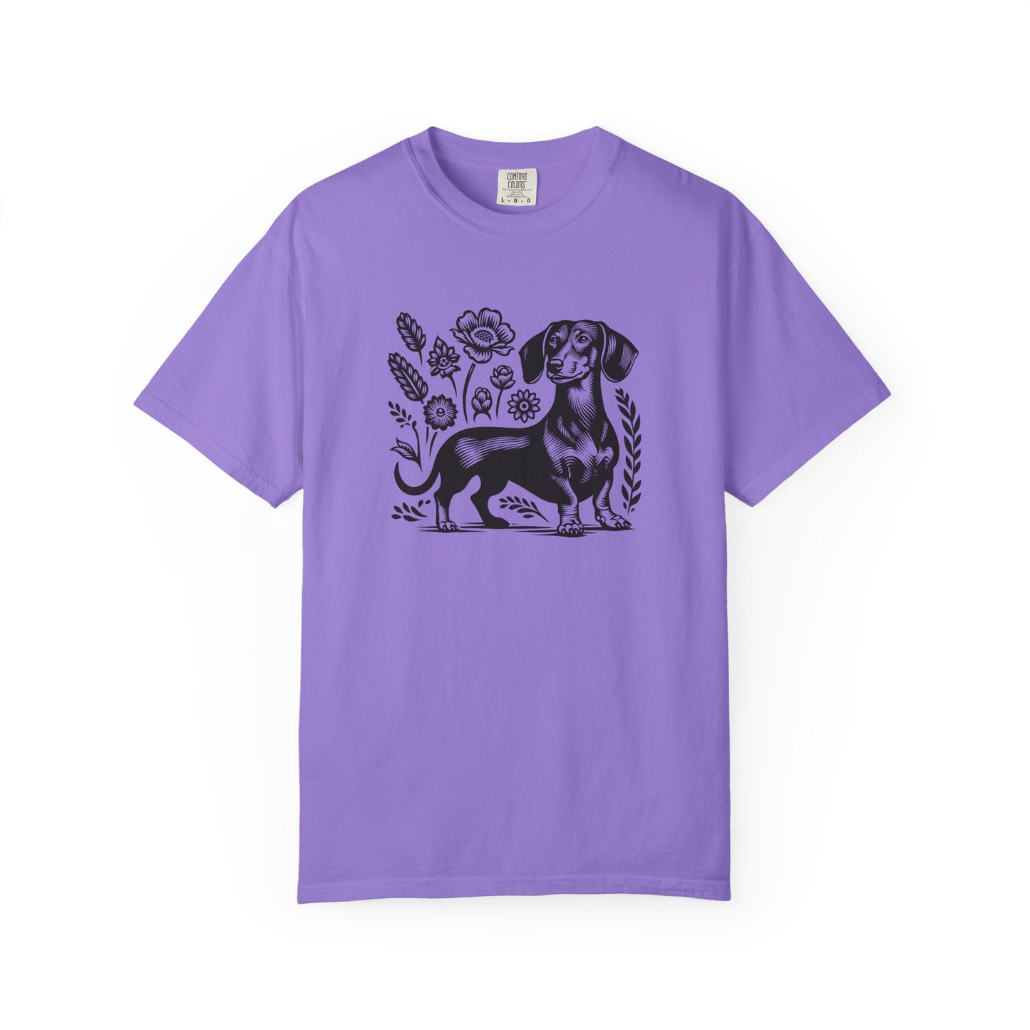 Floral Dachshund Unisex T-Shirt - Comfy Pet Lover Gift