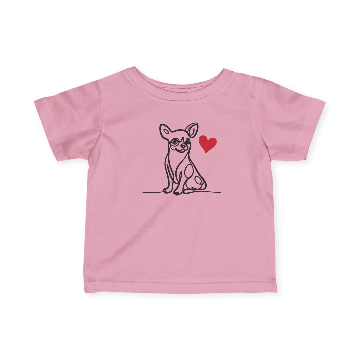 Chihuahua Love Infant Tee - Adorable Short Sleeve Shirt for Baby