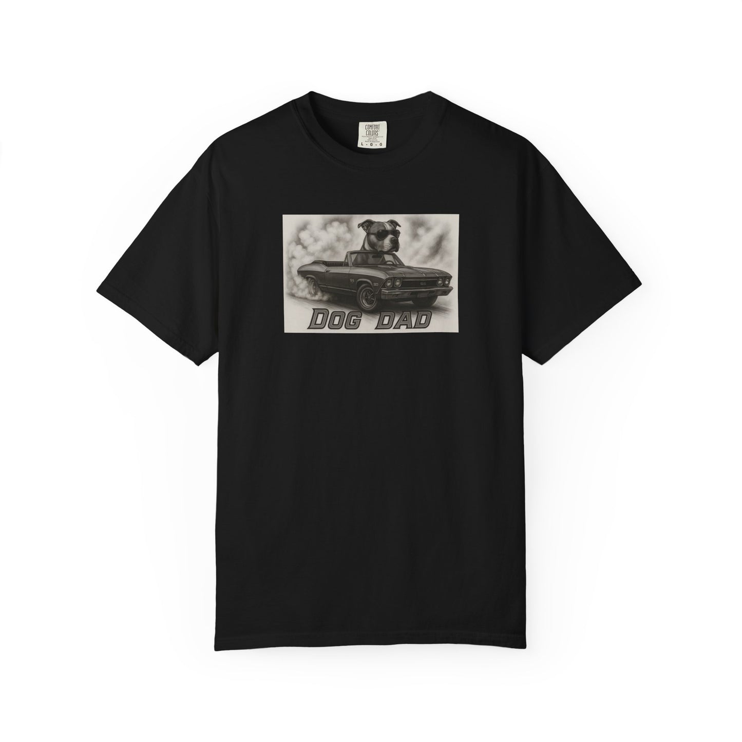 Dog Dad - American Staffordshire Terrier - Cool Dogs in Cool Cars T-Shirt Collection