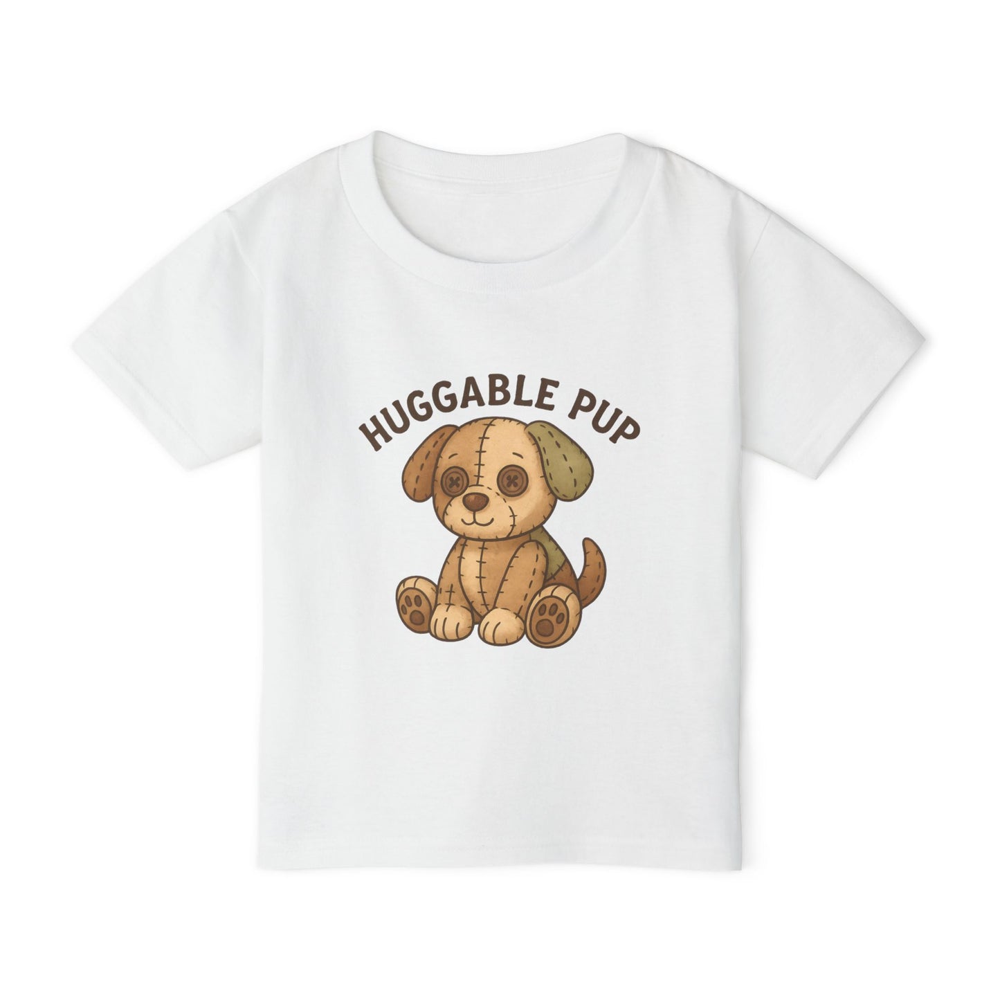 Cute Toddler T-shirt featuring Huggable Pup, Pet Lover Gift, Kids Apparel, Birthday Gift, Baby Shower Gift, Playtime Attire