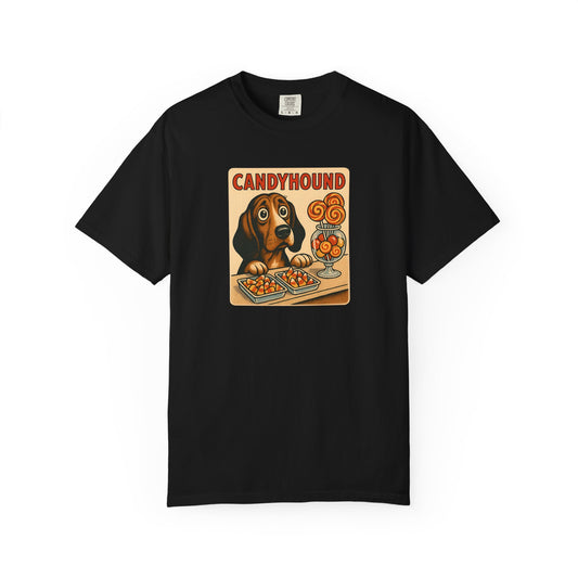 Candyhound Dog Lover Unisex T-Shirt, Cute Pet Apparel, Gift for Dog Owners, Fun Vintage Style Tee, Animal Lover's Gift