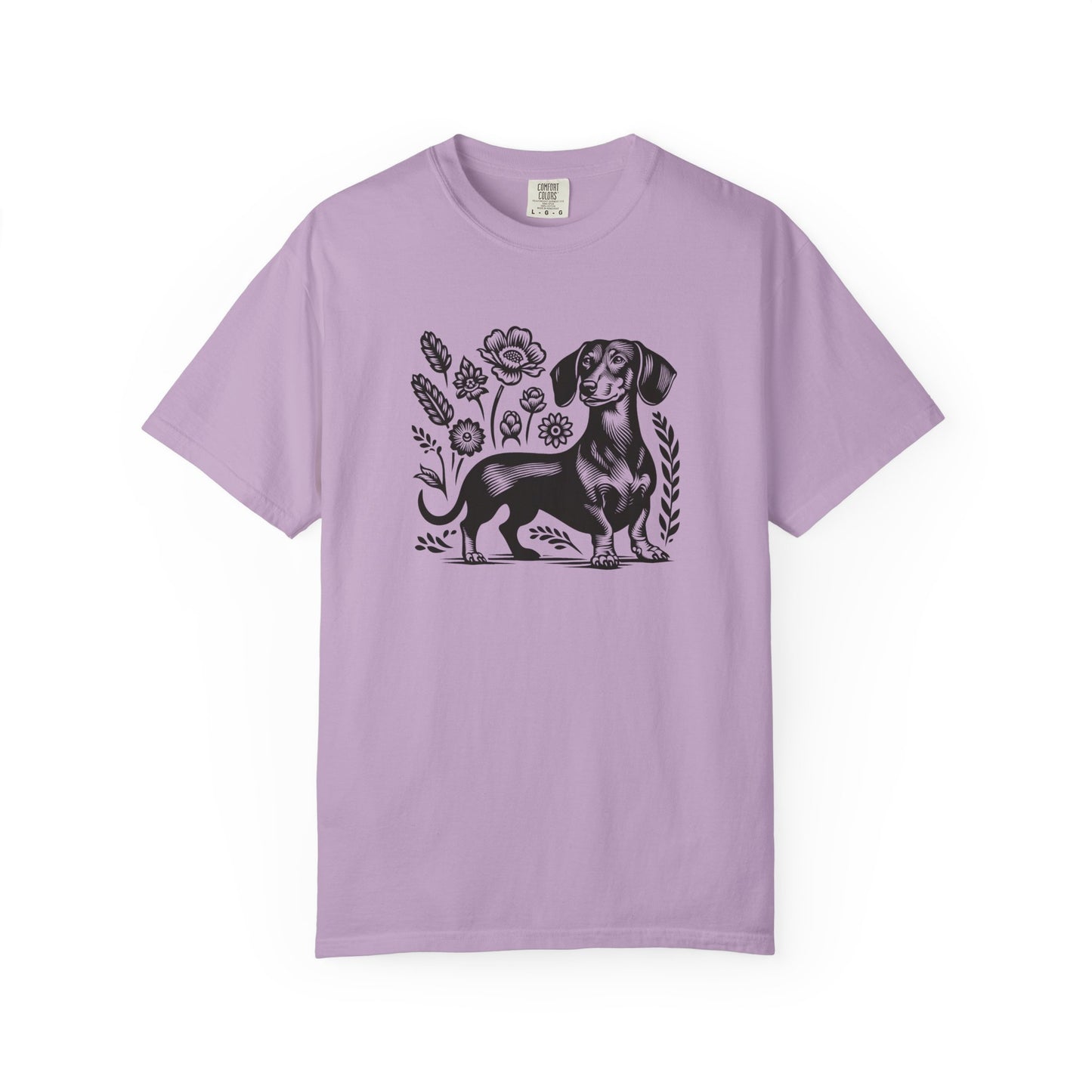 Floral Dachshund Unisex T-Shirt - Comfy Pet Lover Gift