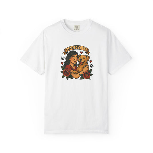Love My Dog T-Shirt, Cute Dog Lover Tee, Pet Owner Gift, Adoption Awareness Shirt, Casual Everyday Wear