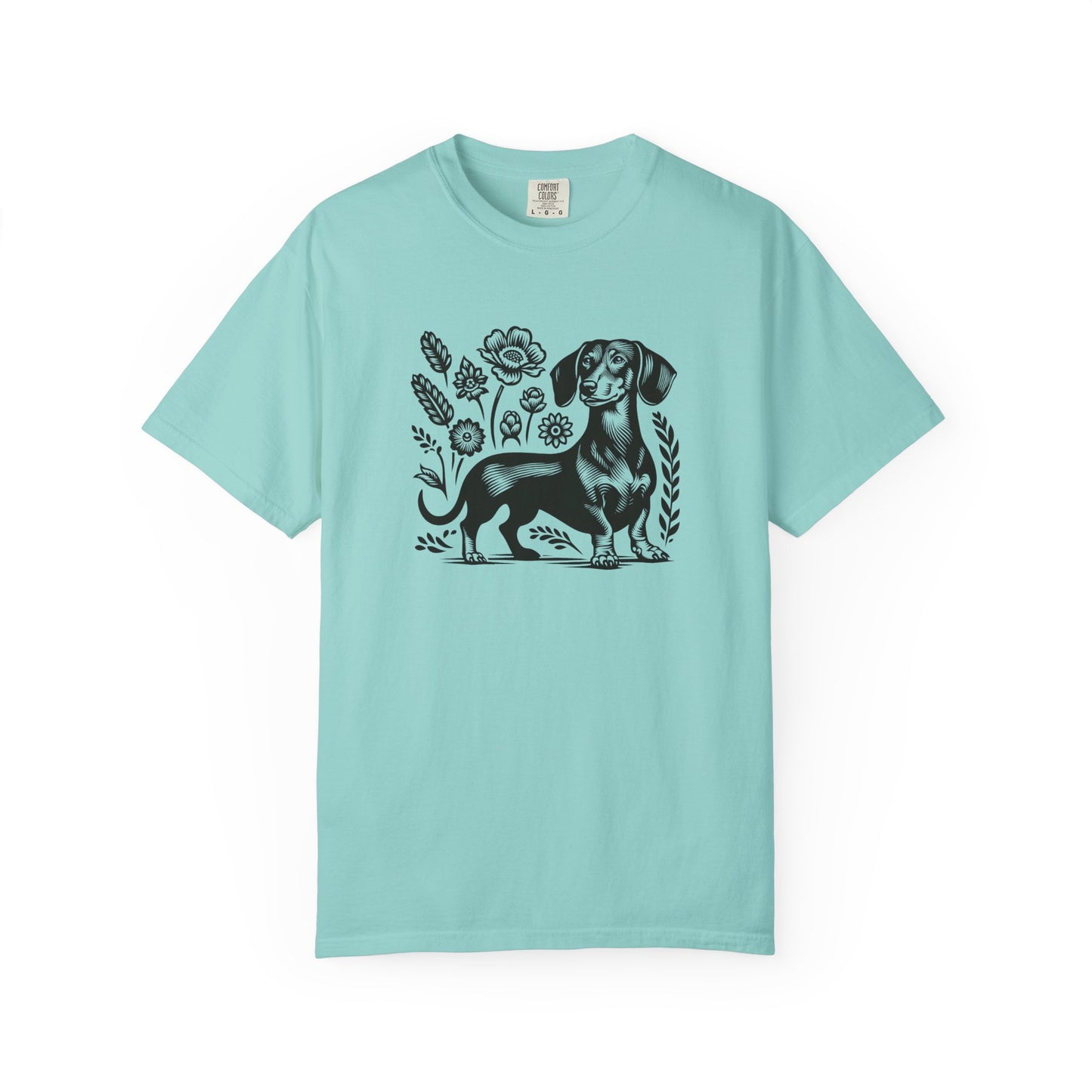 Floral Dachshund Unisex T-Shirt - Comfy Pet Lover Gift