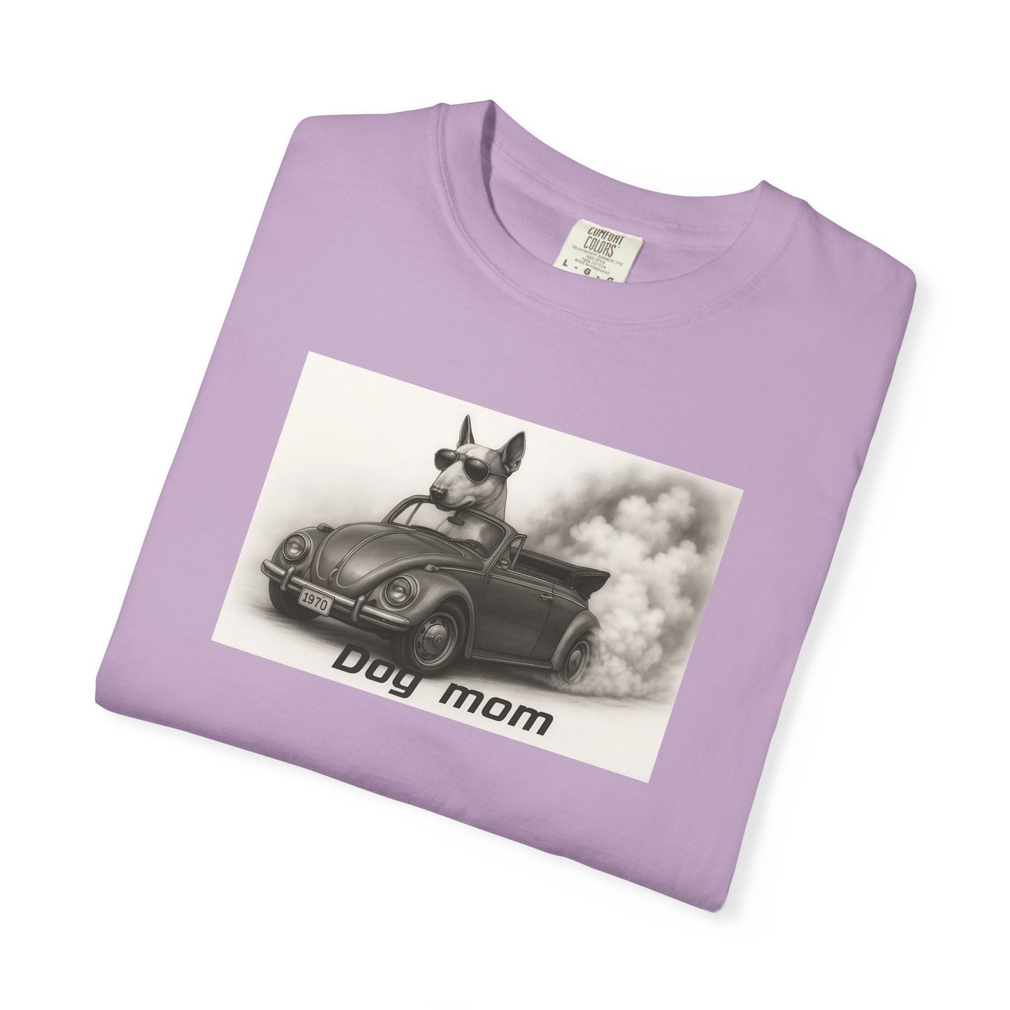 Dog Mom - Bull Terrier - “Cool Dogs in Cool Cars” T-Shirt Collection! 🐶🚗