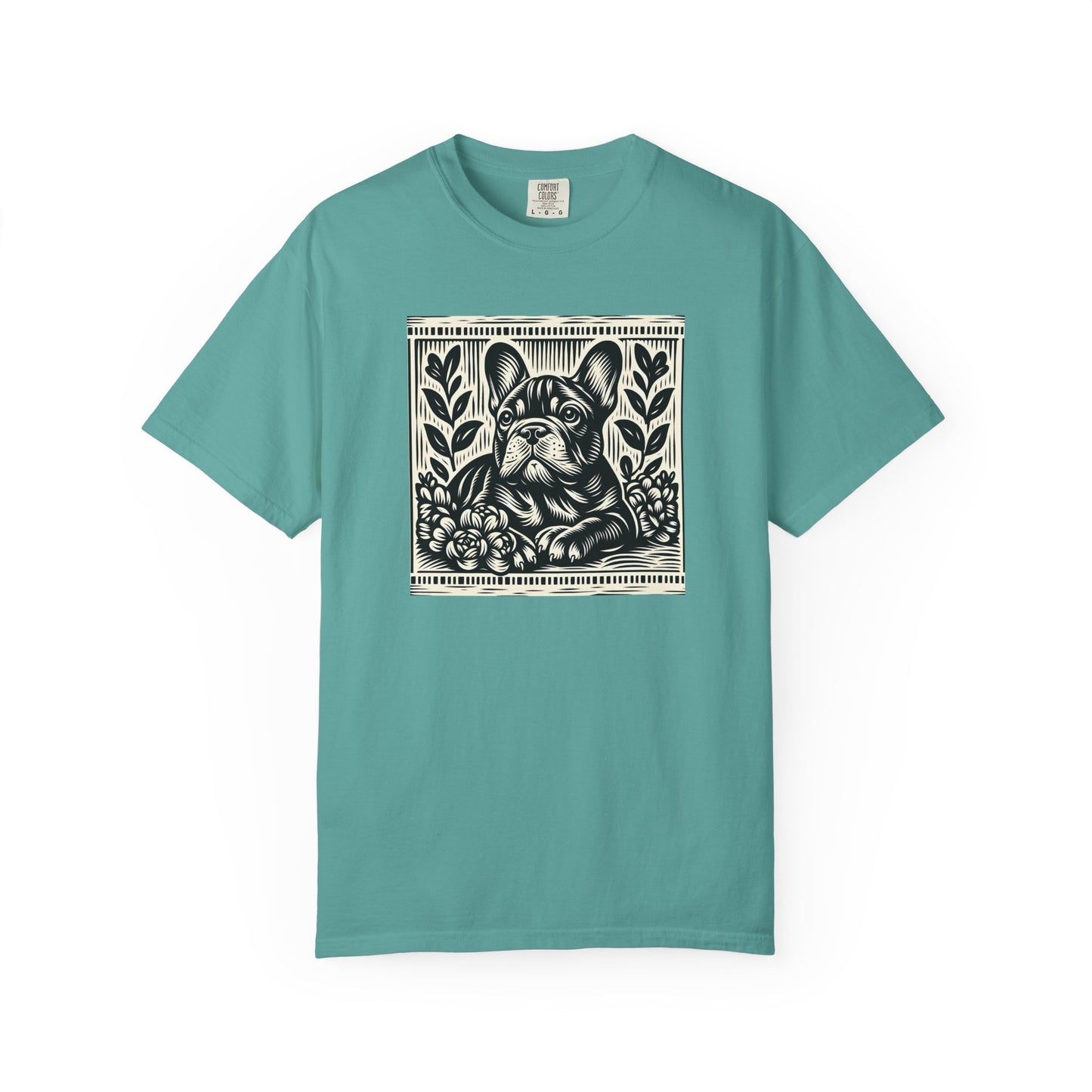 French Bulldog Vintage Graphic T-Shirt - Unisex Garment-Dyed Tee