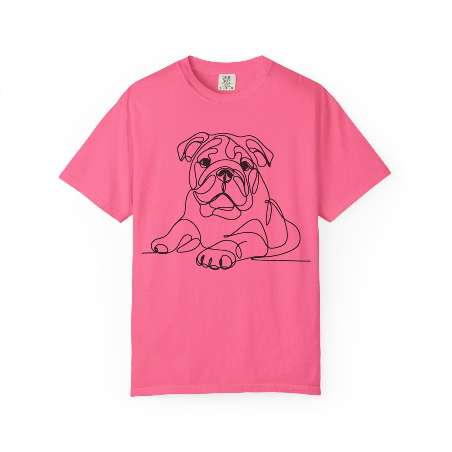 Bulldog Line Art Unisex T-Shirt - Perfect for Dog Lovers & Casual Days