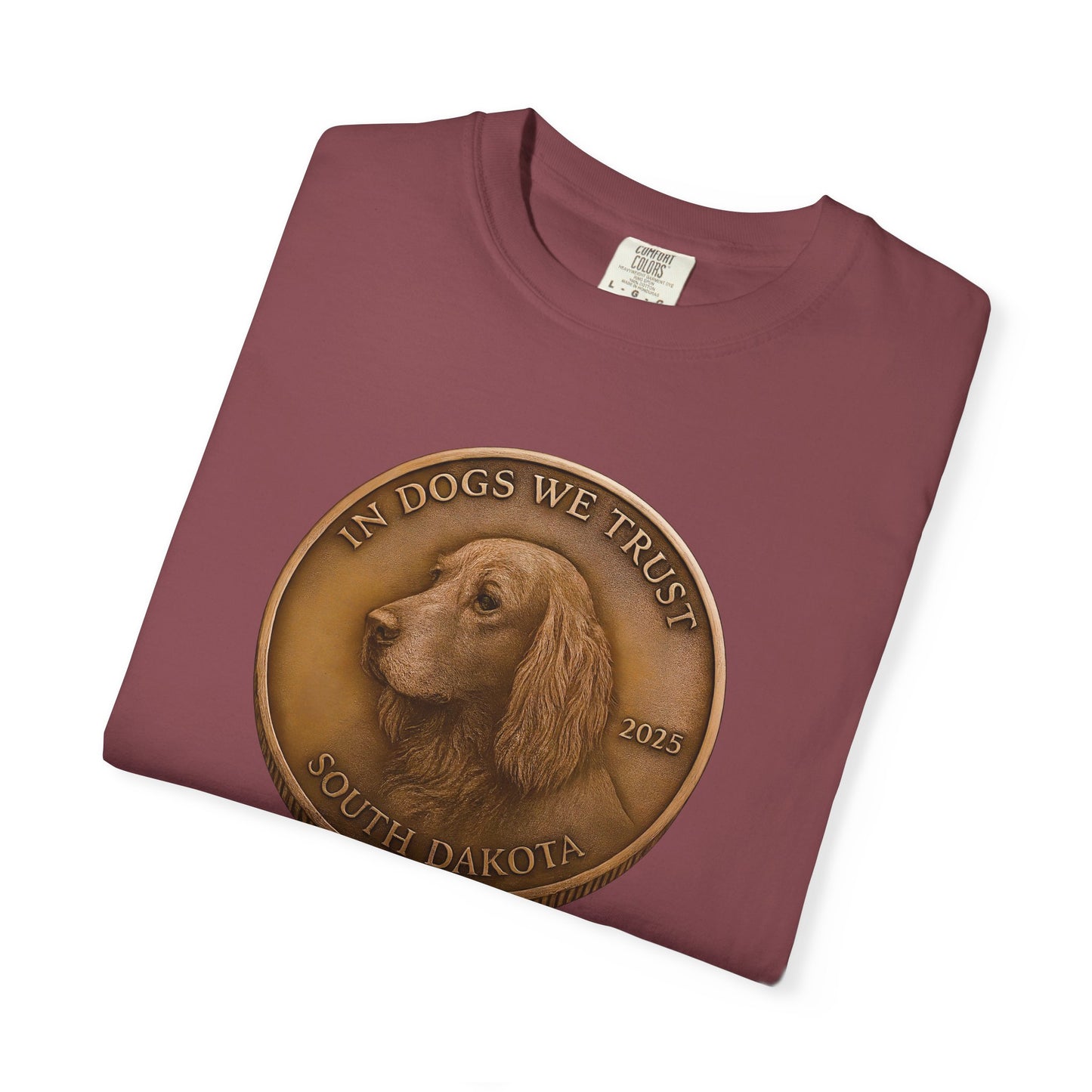 South Dakota State Coin T-Shirt Collection - Proud Dog Breed Illustrations