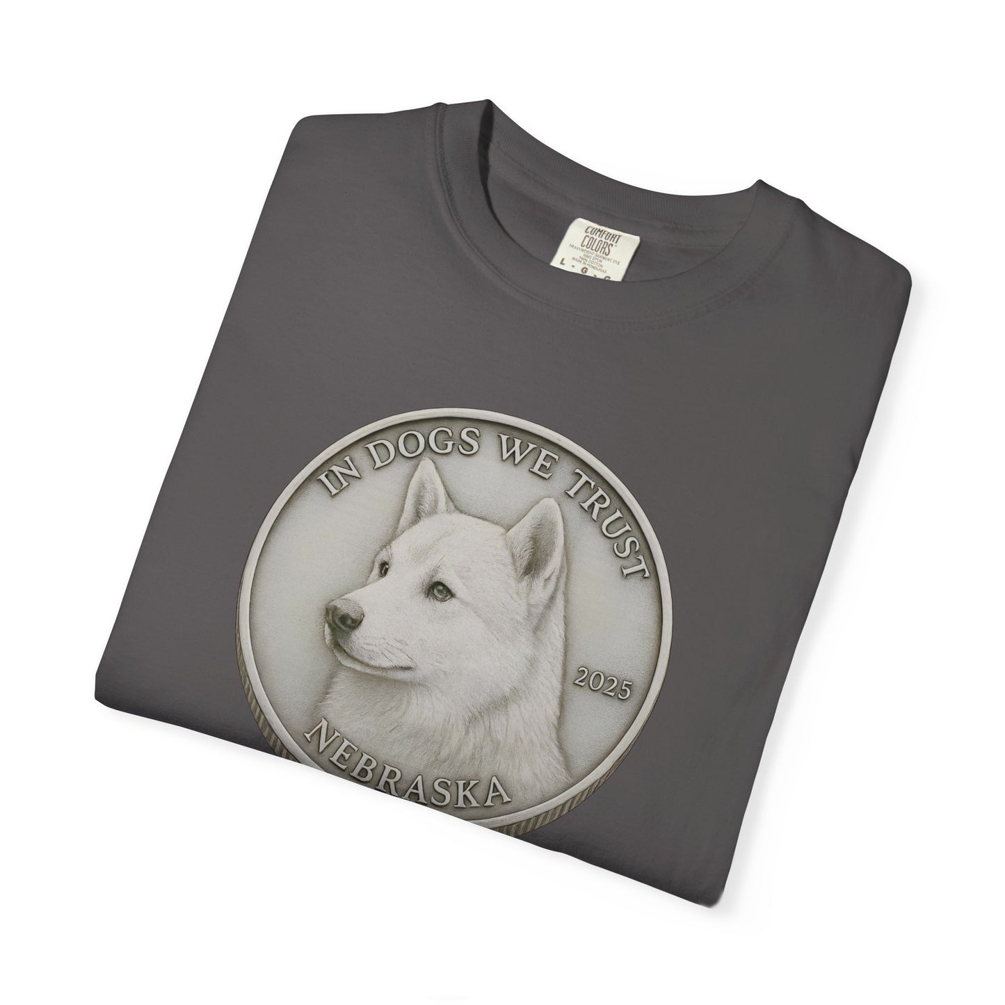 Nebraska State Coin T-Shirt Collection - Proud Dog Breed Illustrations
