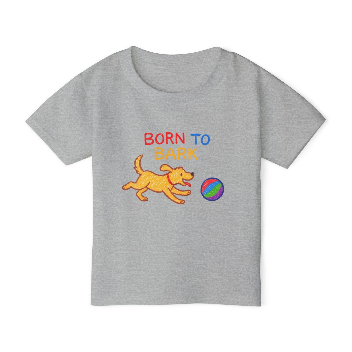 Toddler T-Shirt - Born to Bark Dog Lover Tee, Cute Pet Gift, Kids Dog Shirt, Birthday Present, Playful Puppy Love