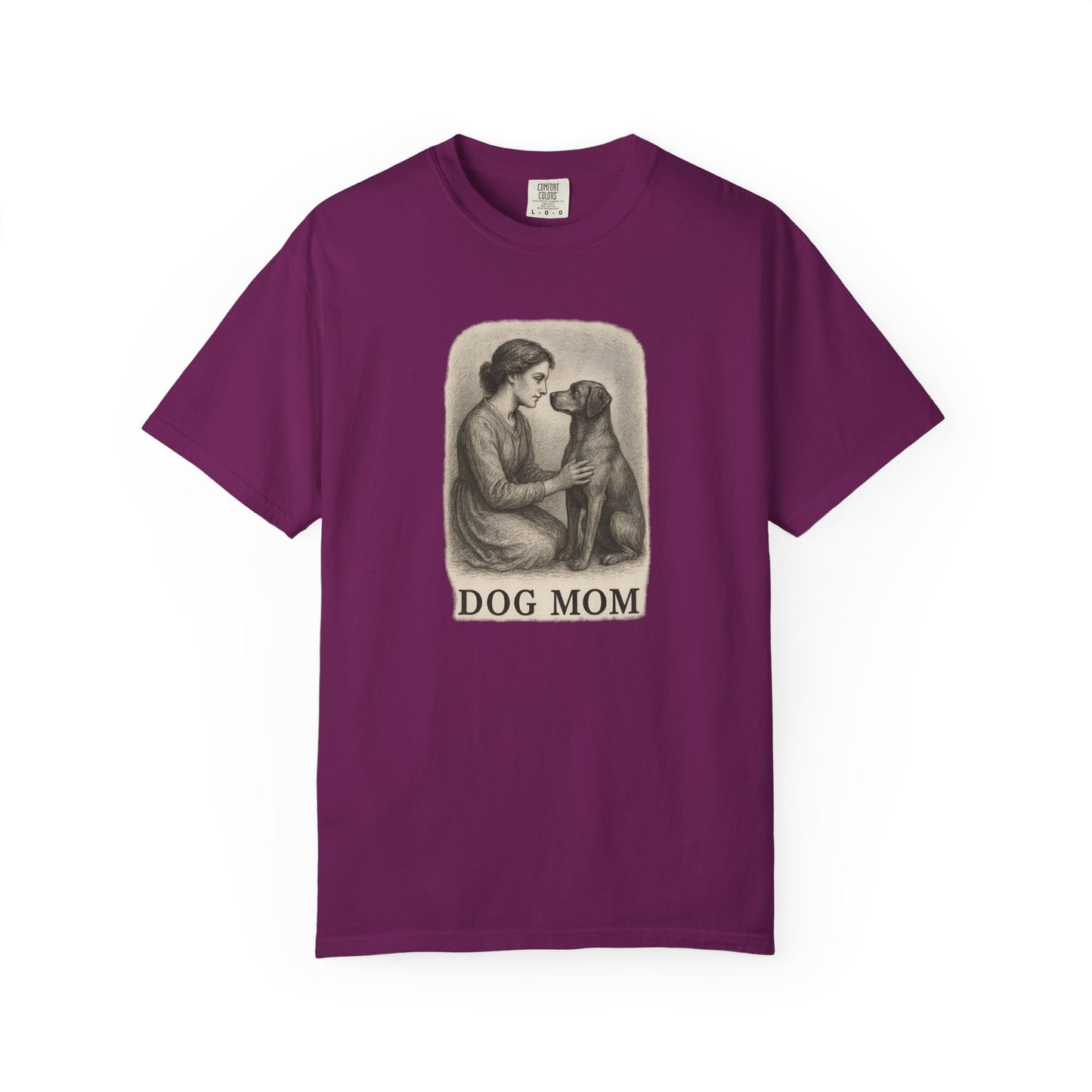 Dog Mom Unisex T-Shirt, Cozy Gift for Pet Lovers, Vintage Style Tee, Cute Dog Owner Shirt, Ideal for Birthdays and Holidays