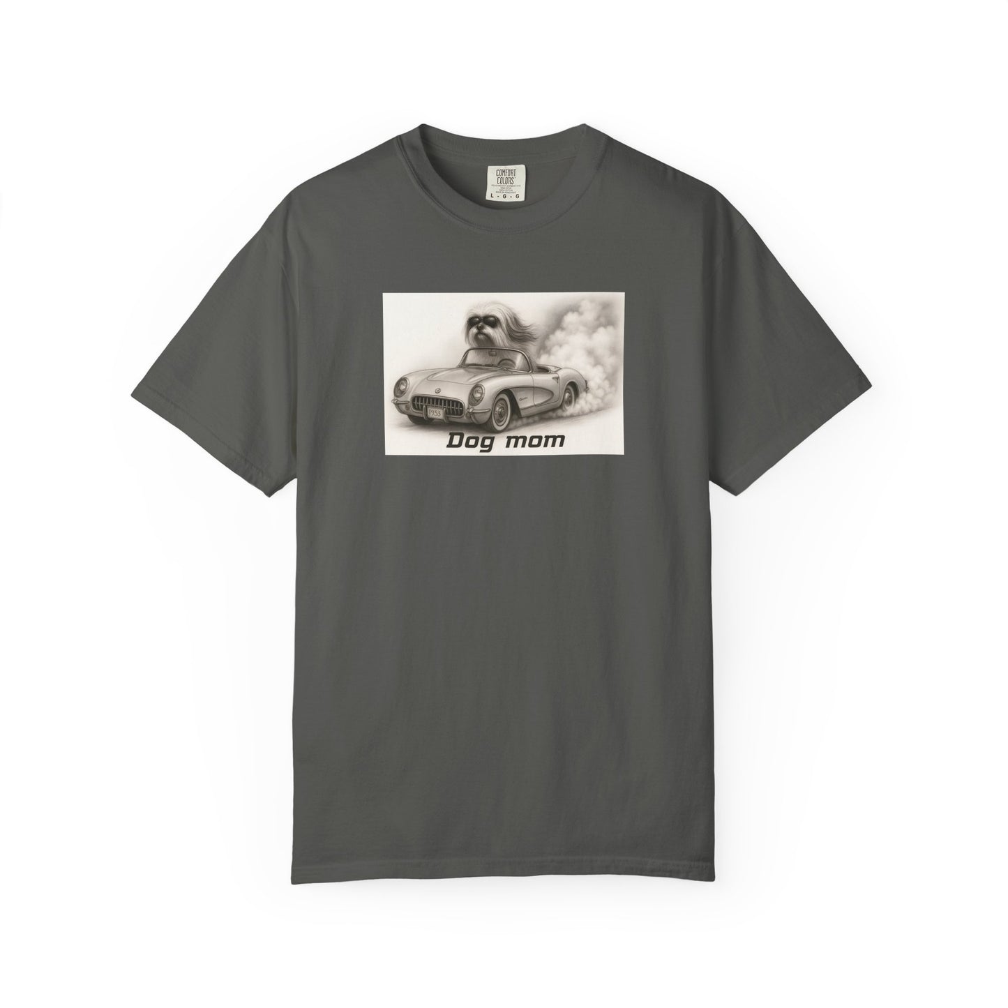 Dog Mom - Lhasa Apso- “Cool Dogs in Cool Cars” T-Shirt Collection