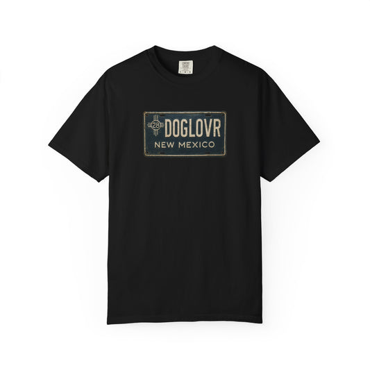 Vintage New Mexico DOGLOVR State License Plate T-Shirt
