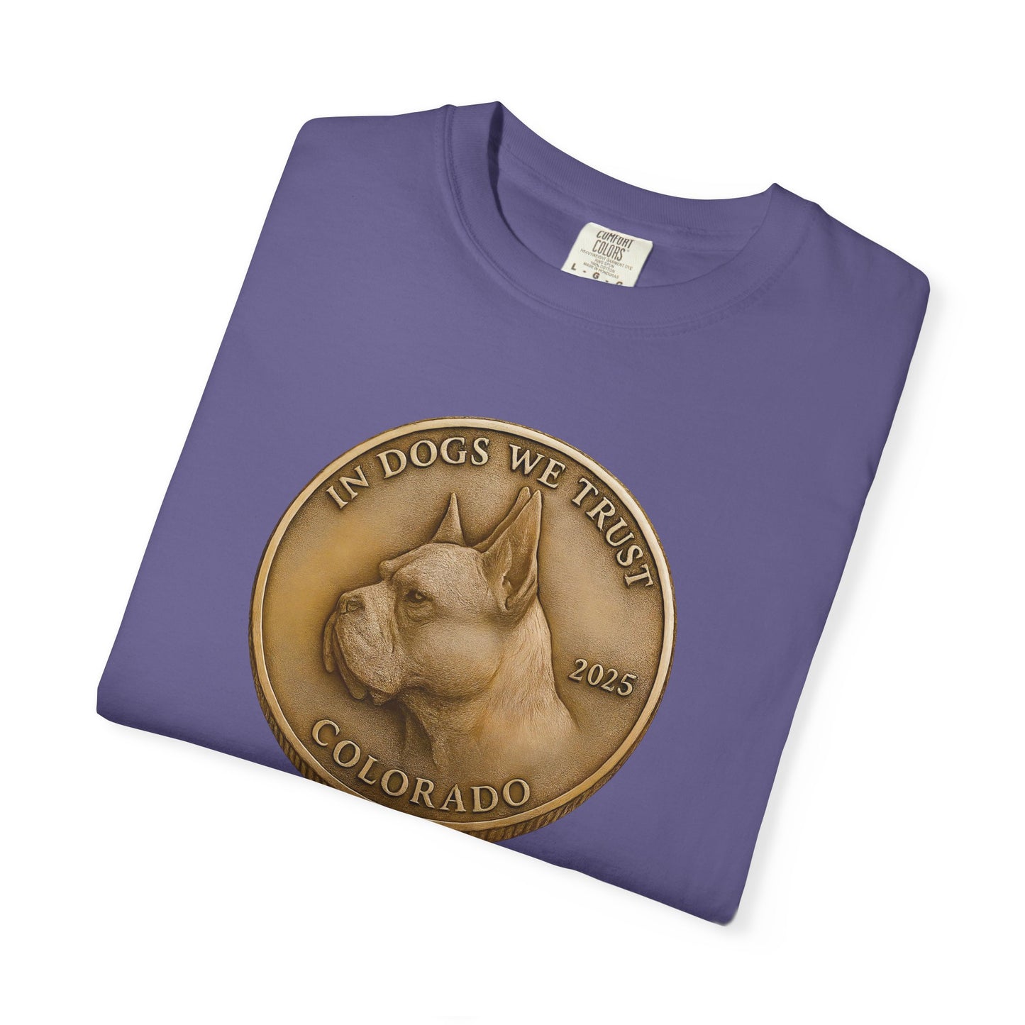 Colorado State Coin T-Shirt Collection - Proud Dog Breed Illustrations