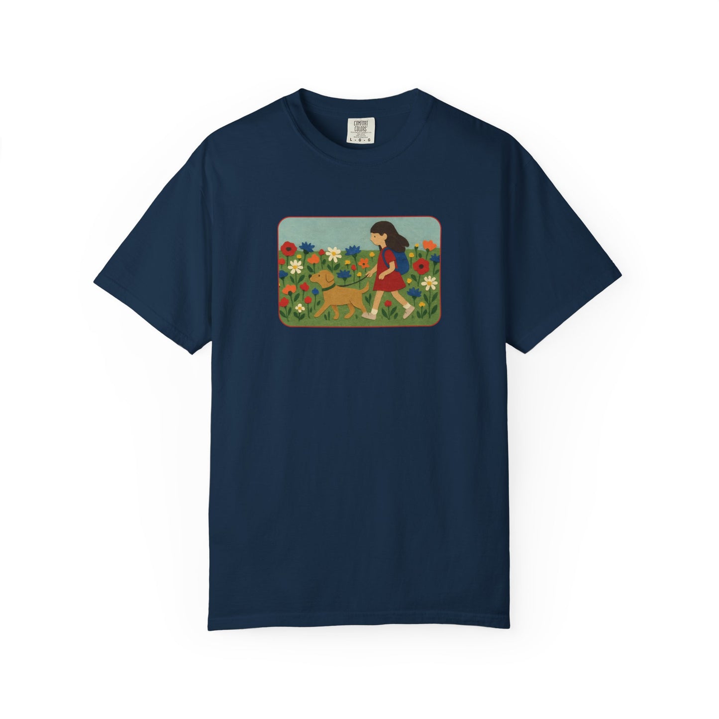 Dog Walking Collage T-shirt