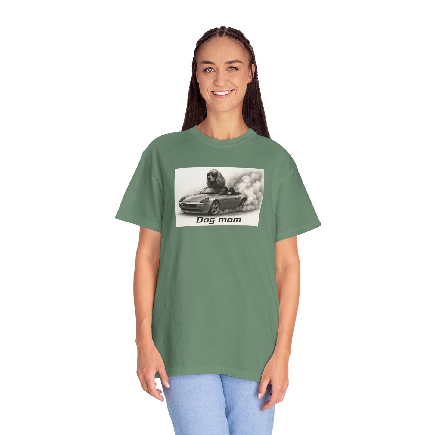 Dog Mom - Cocker Spaniel - “Cool Dogs in Cool Cars” T-Shirt Collection