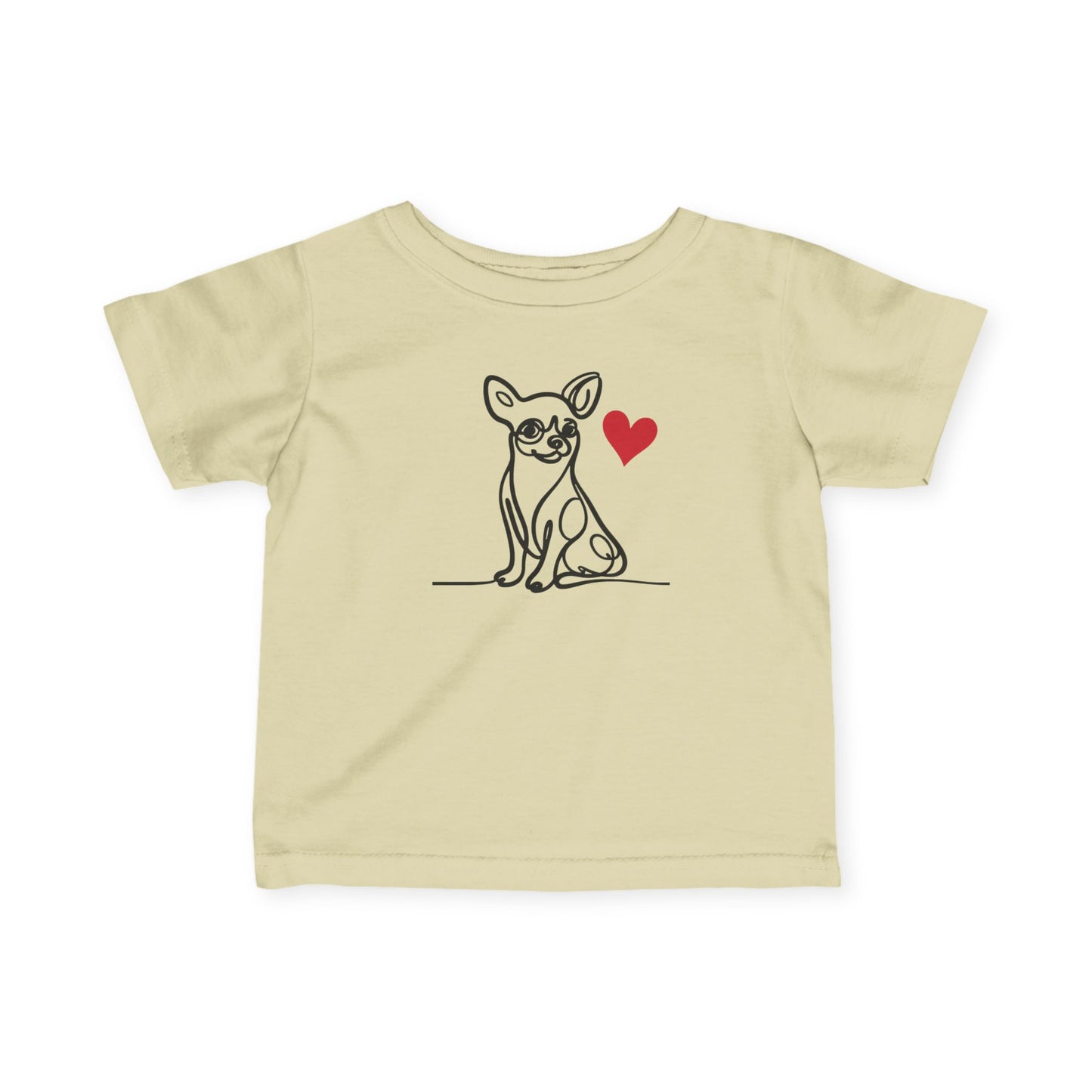Chihuahua Love Infant Tee - Adorable Short Sleeve Shirt for Baby