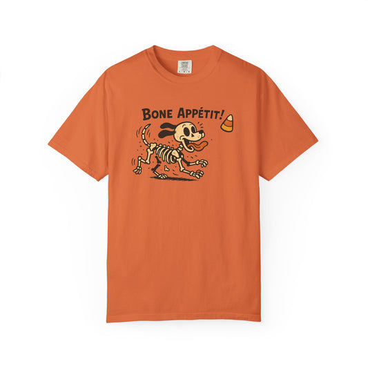 Funny Dog Skeleton T-shirt, Halloween Humor Shirt, Gift for Pet Lovers, Casual Tee, Unisex Vintage Style