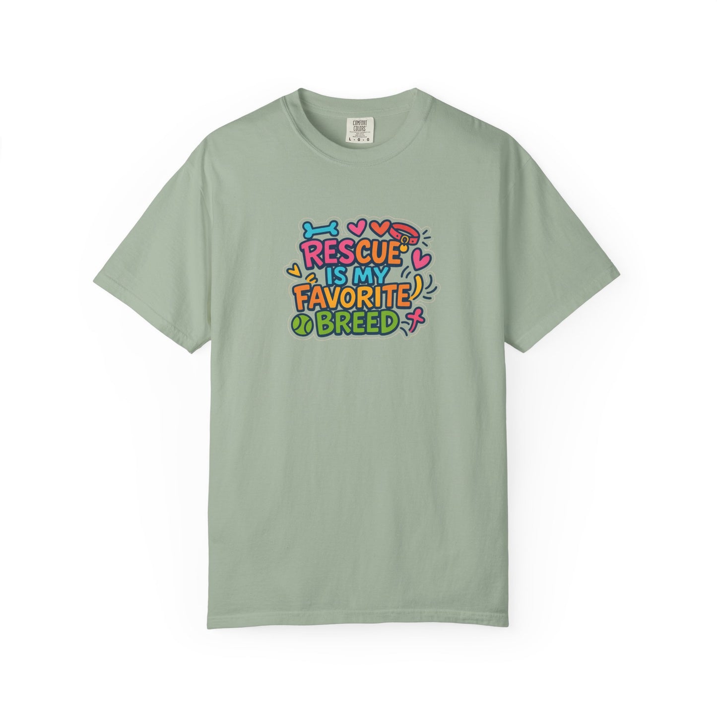 Rescue is my favorite breed -Dog Lover T-Shirt