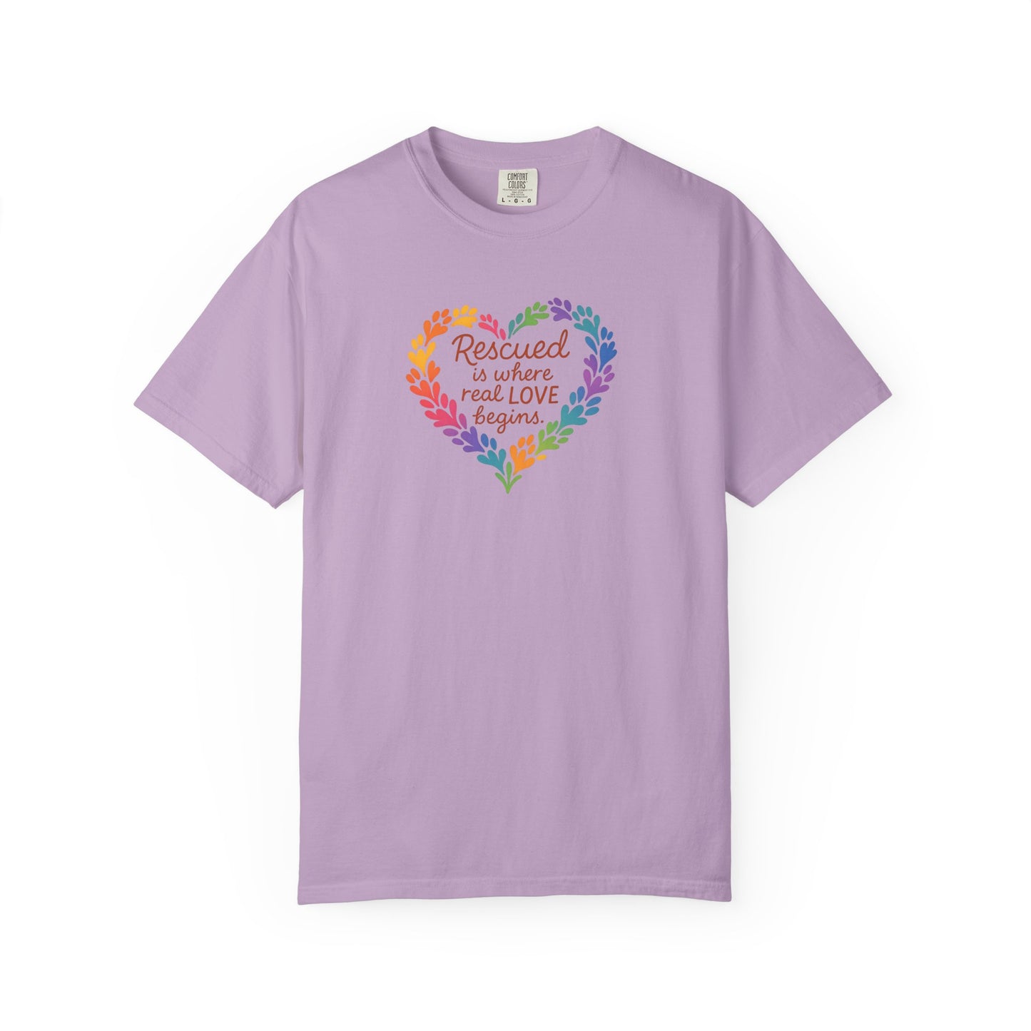 Heartwarming Rescue T-Shirt for Animal Lovers, Gift for Pet Owners, Adoption Day, Love Your Pet, Eco-Friendly Apparel