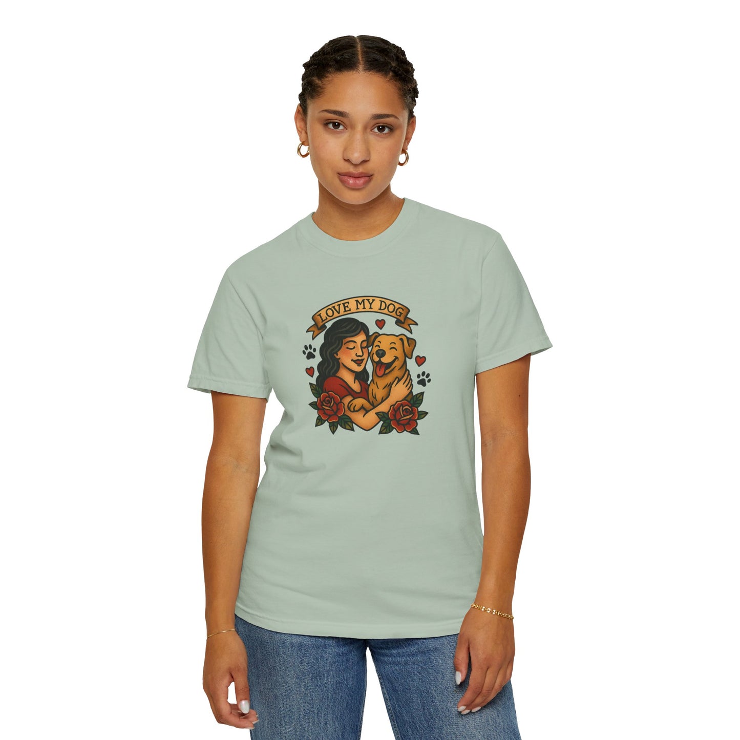 Love My Dog T-Shirt, Cute Dog Lover Tee, Pet Owner Gift, Adoption Awareness Shirt, Casual Everyday Wear