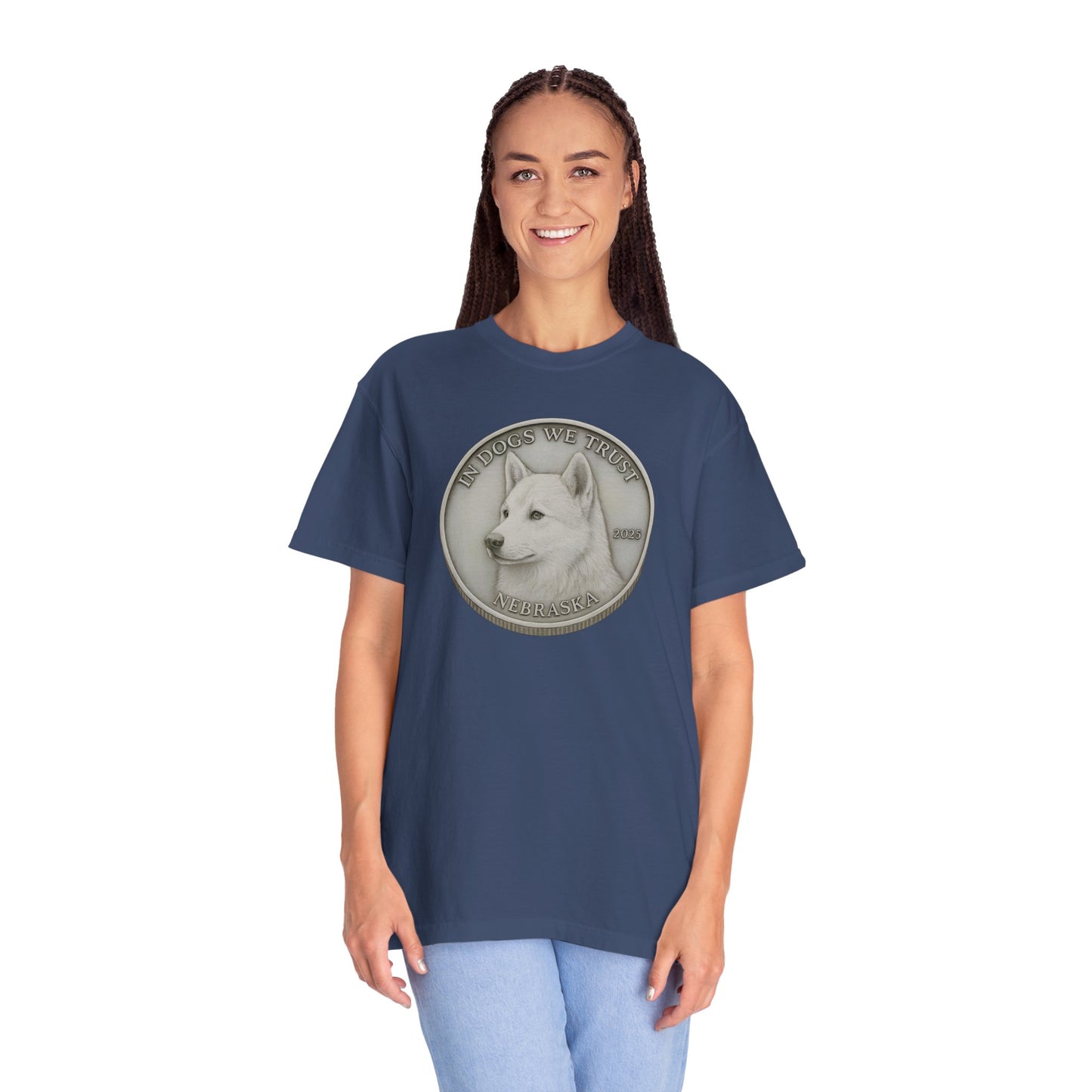 Nebraska State Coin T-Shirt Collection - Proud Dog Breed Illustrations