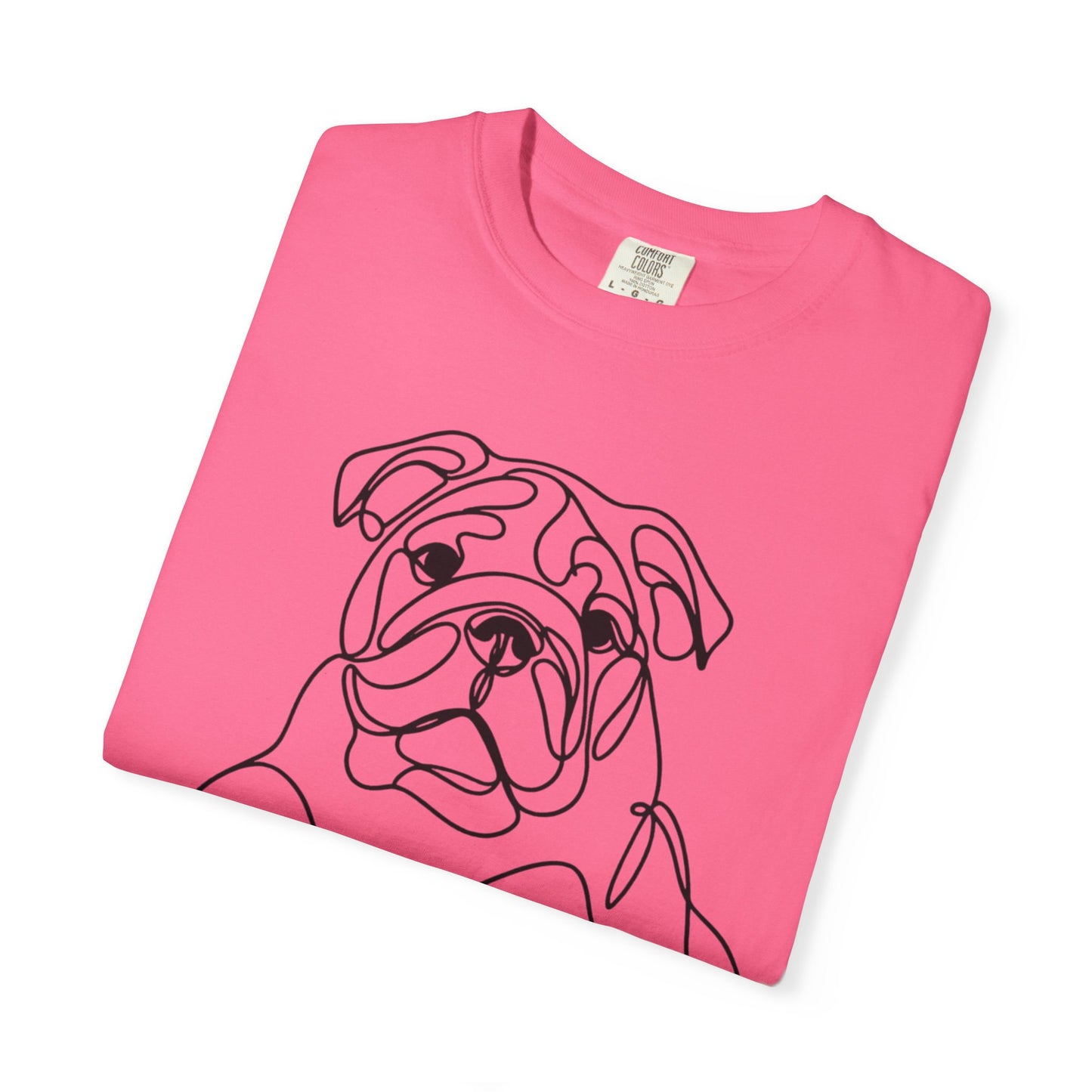 Bulldog Line Art Unisex T-Shirt - Perfect for Dog Lovers & Casual Days