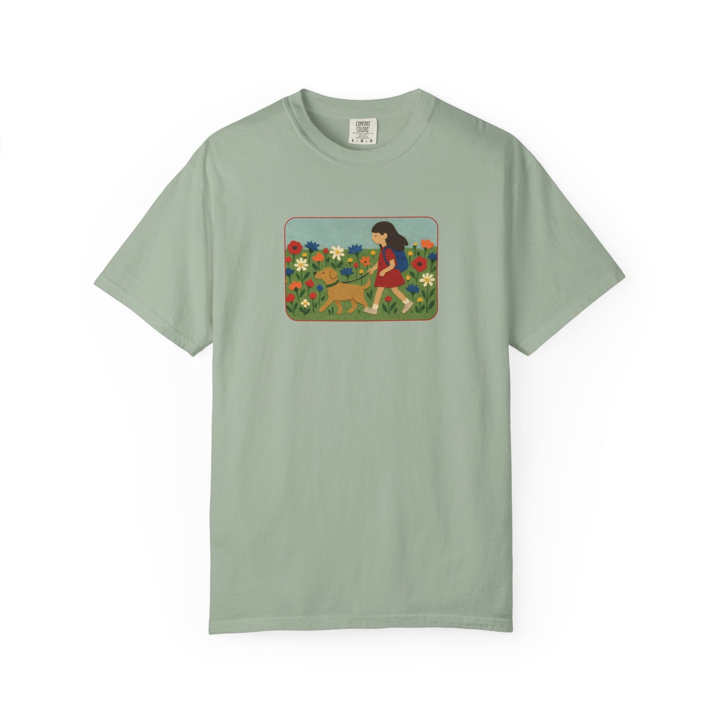 Dog Walking Collage T-shirt