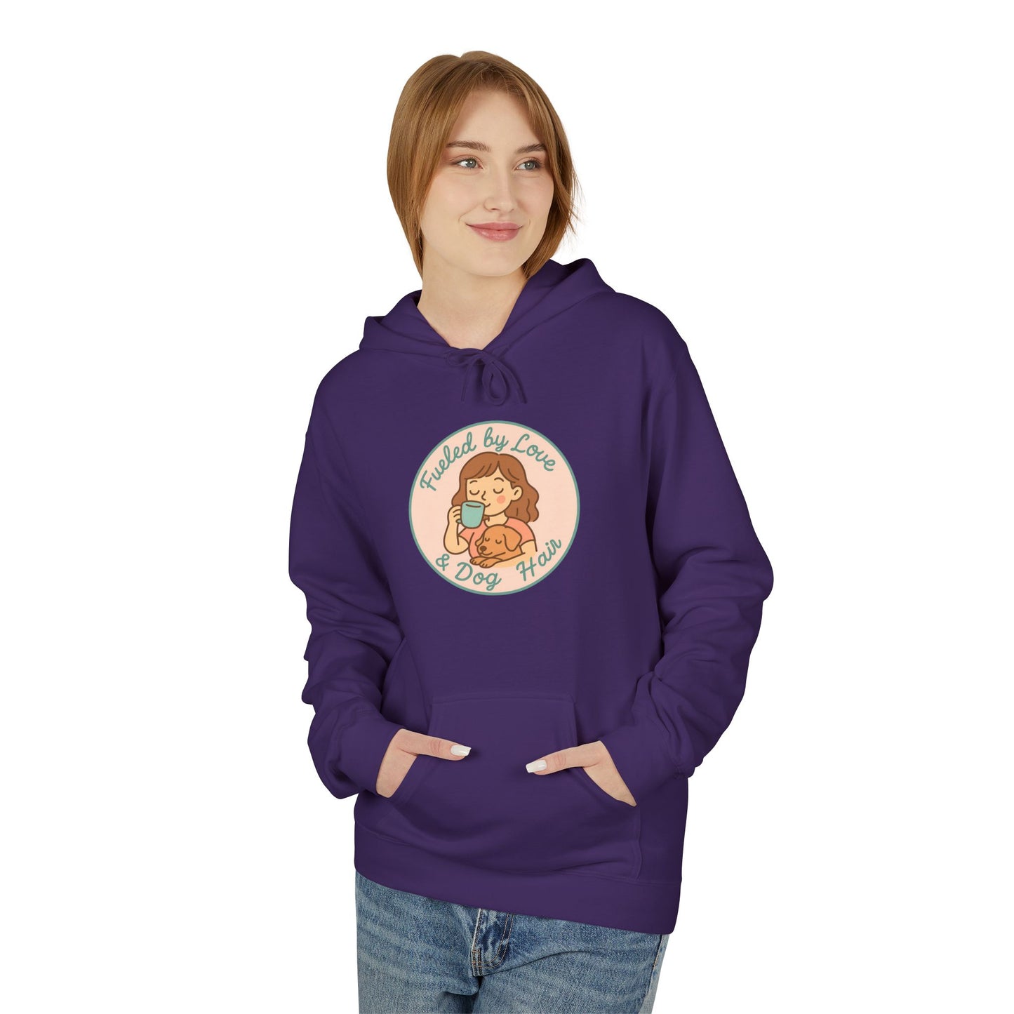 Hoodie for Dog Moms - Unisex Midweight Softstyle Fleece Hoodie