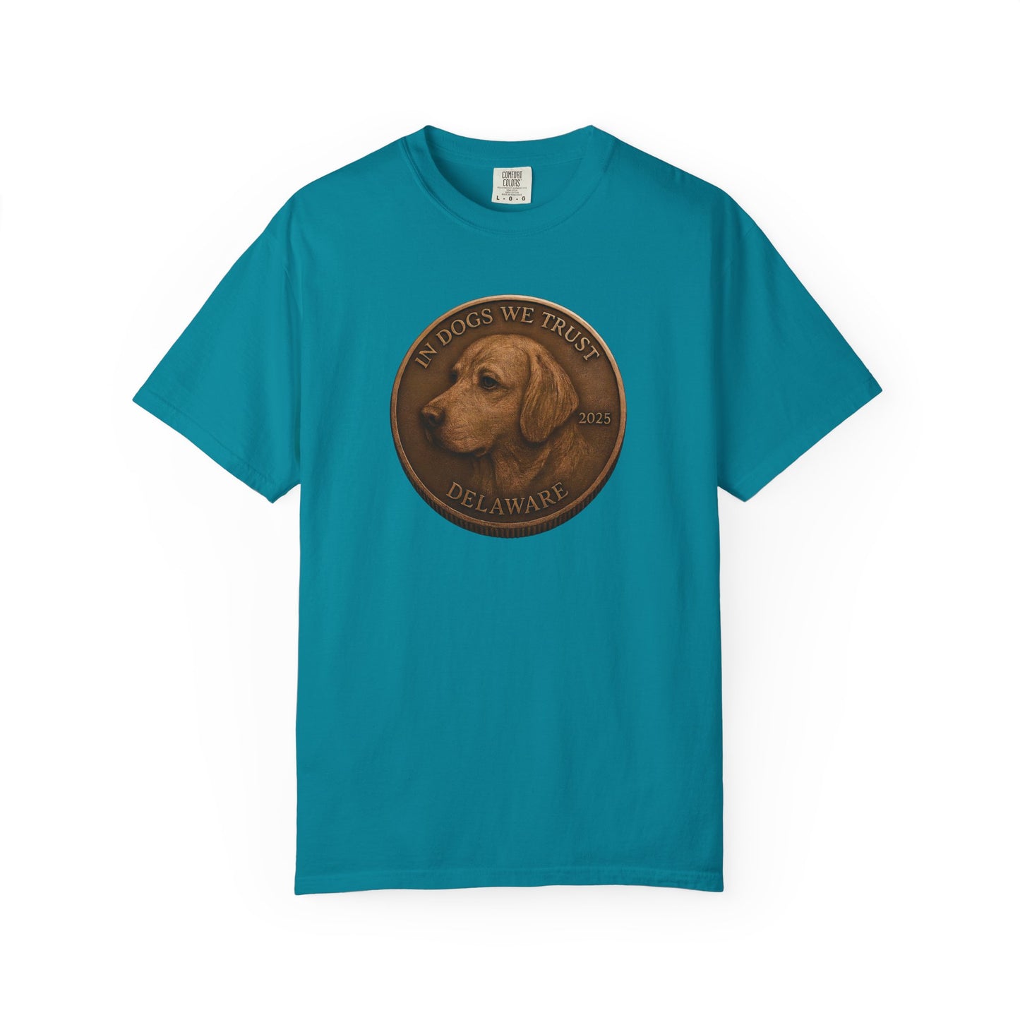 Delaware State Coin T-Shirt Collection - Proud Dog Breed Illustrations