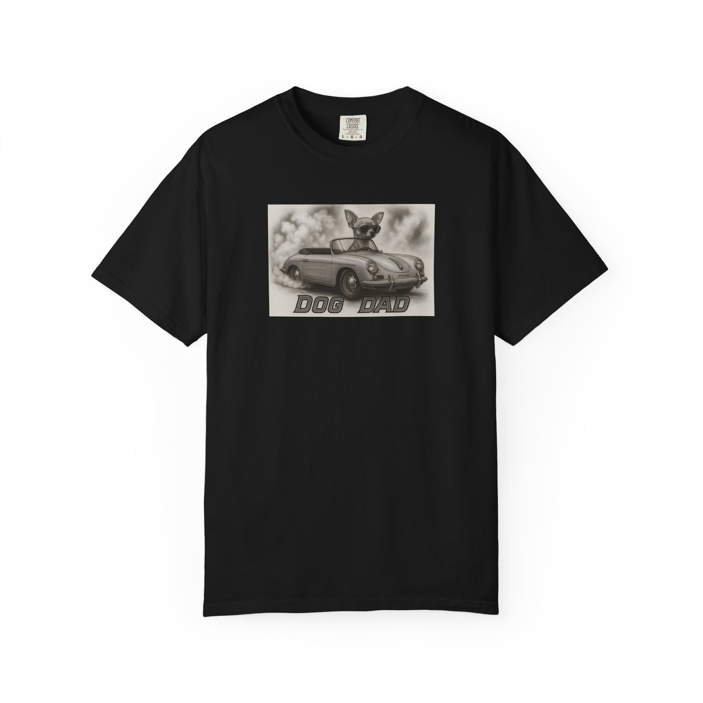 Dog Dad - Chihuahua - Cool Dogs in Cool Cars T-Shirt Collection