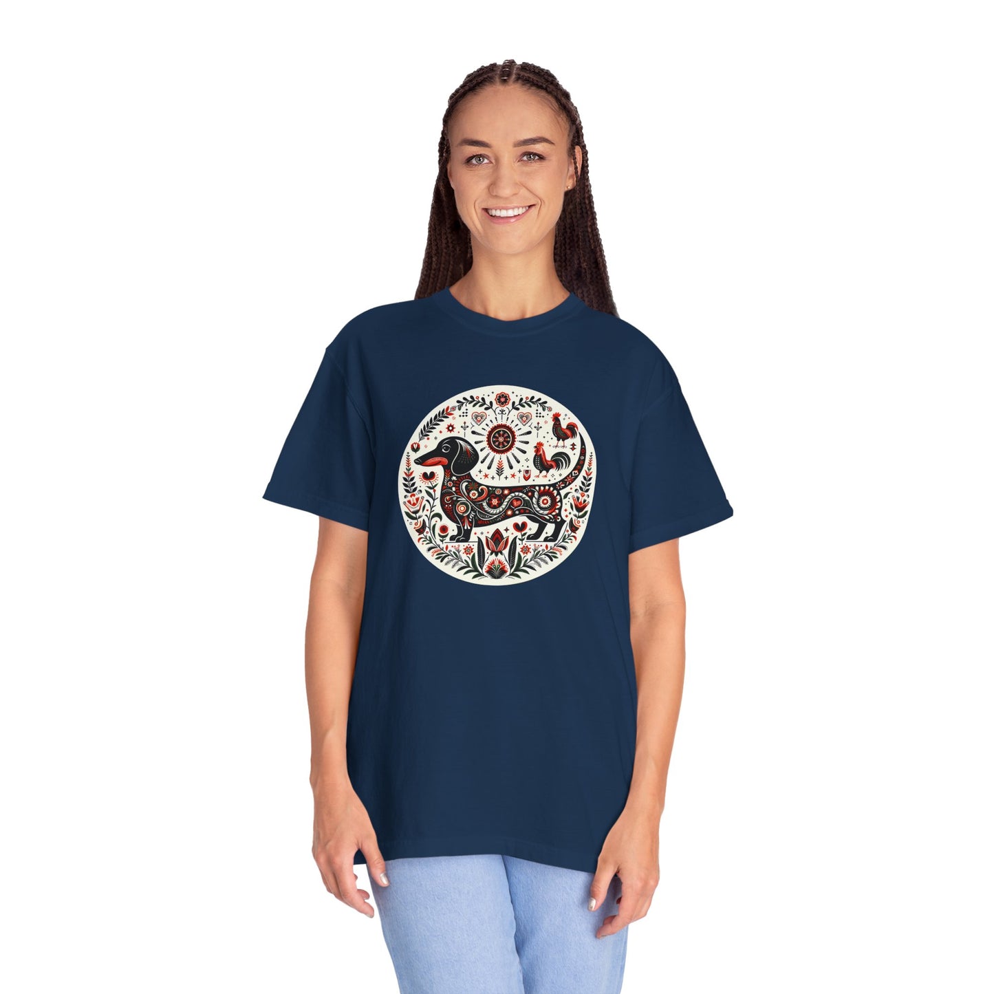 Artistic Folk Animal Print T-Shirt
