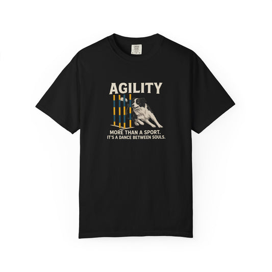 Agility T-Shirt - More Than a Sport, Dance Between Souls | Unisex Garment-Dyed Tee