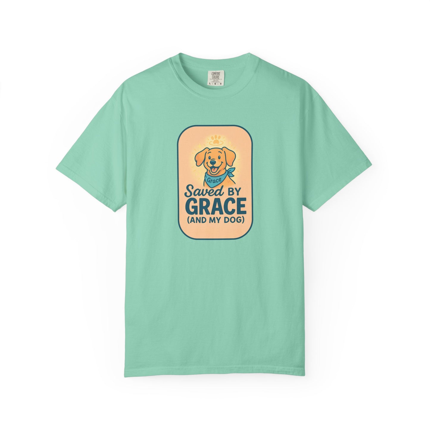 Dog Lover's Saved by Grace T-Shirt, Pet Lover Gift, Casual Tee, Birthday, Dog Adoption, Unisex Fashion, Cute Animal Shirt