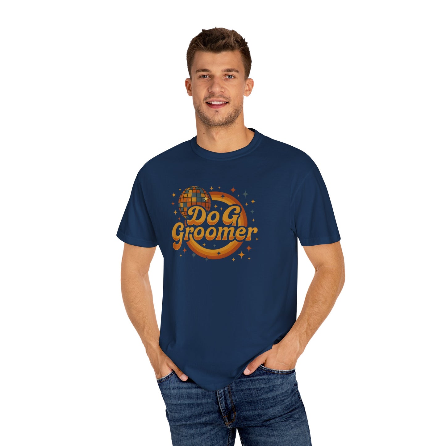 Disco Dog Groomer T-Shirt - Fun Pet Grooming Tee for Dog Lovers