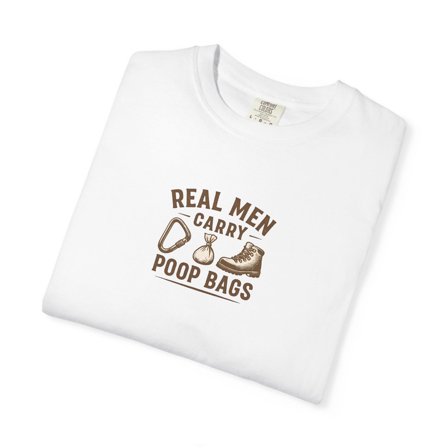 Real Men Carry Poop Bags Dog Dad T-Shirt