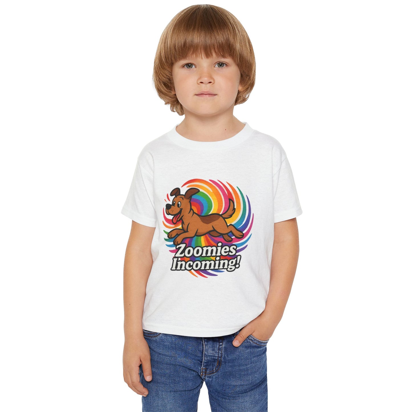 Playful Toddler T-Shirt - "Zoomies Incoming!" Cute Dog Tee, Kids Apparel, Fun Gift for Birthdays, Pet Lovers, Playtime