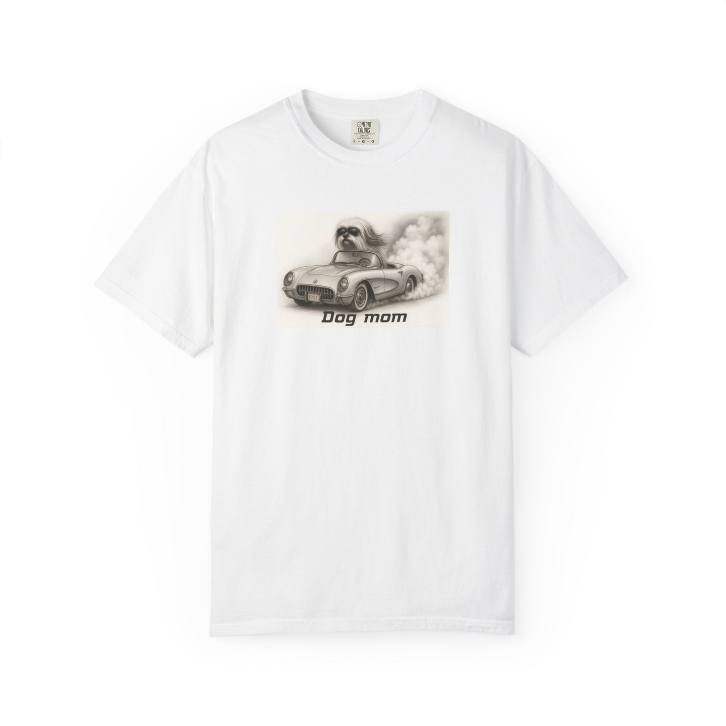 Dog Mom - Lhasa Apso- “Cool Dogs in Cool Cars” T-Shirt Collection