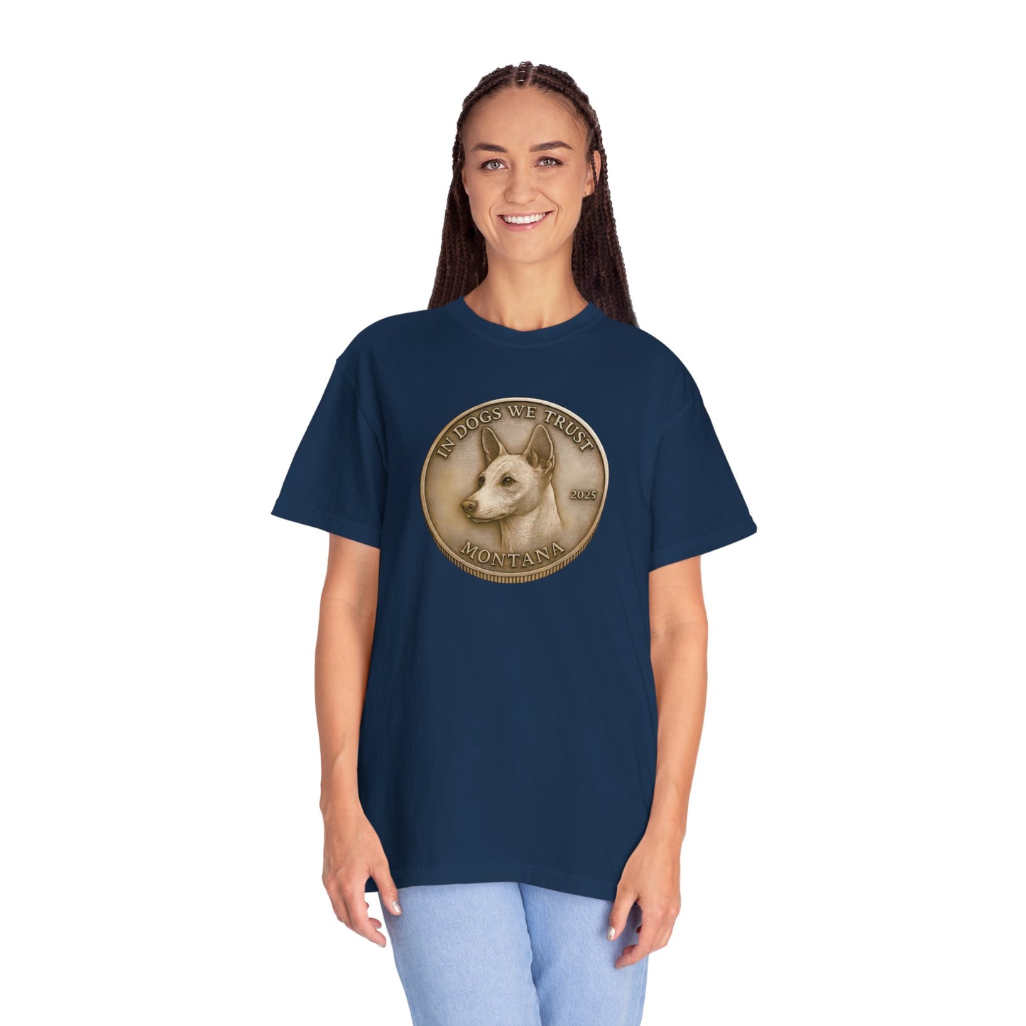 Montana State Coin T-Shirt Collection - Proud Dog Breed Illustrations