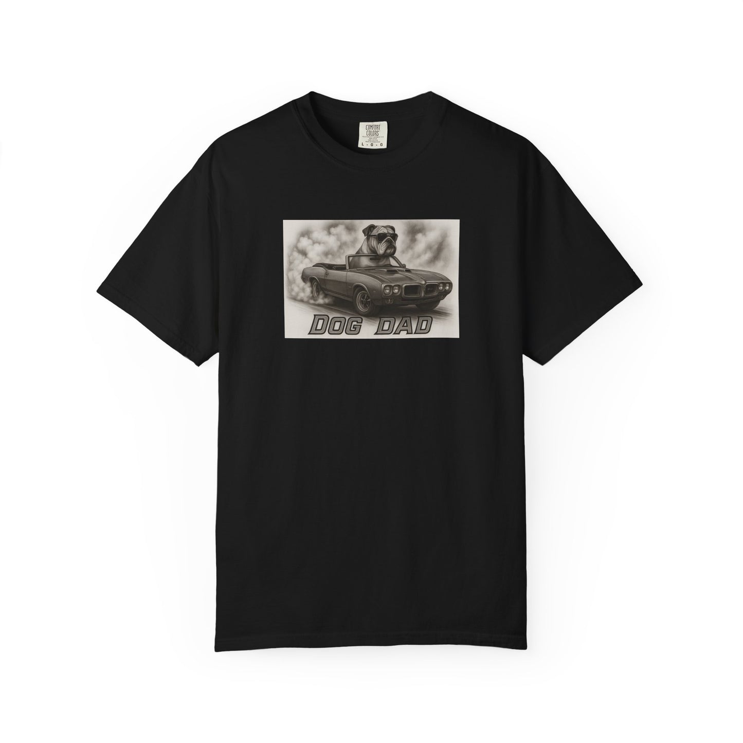 Dog Dad - Bulldog - Cool Dogs in Cool Cars T-Shirt Collection