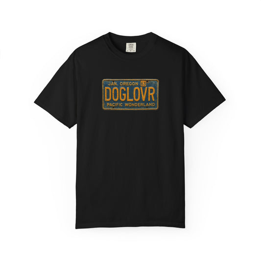 Vintage Oregon DOGLOVR State License Plate T-Shirt