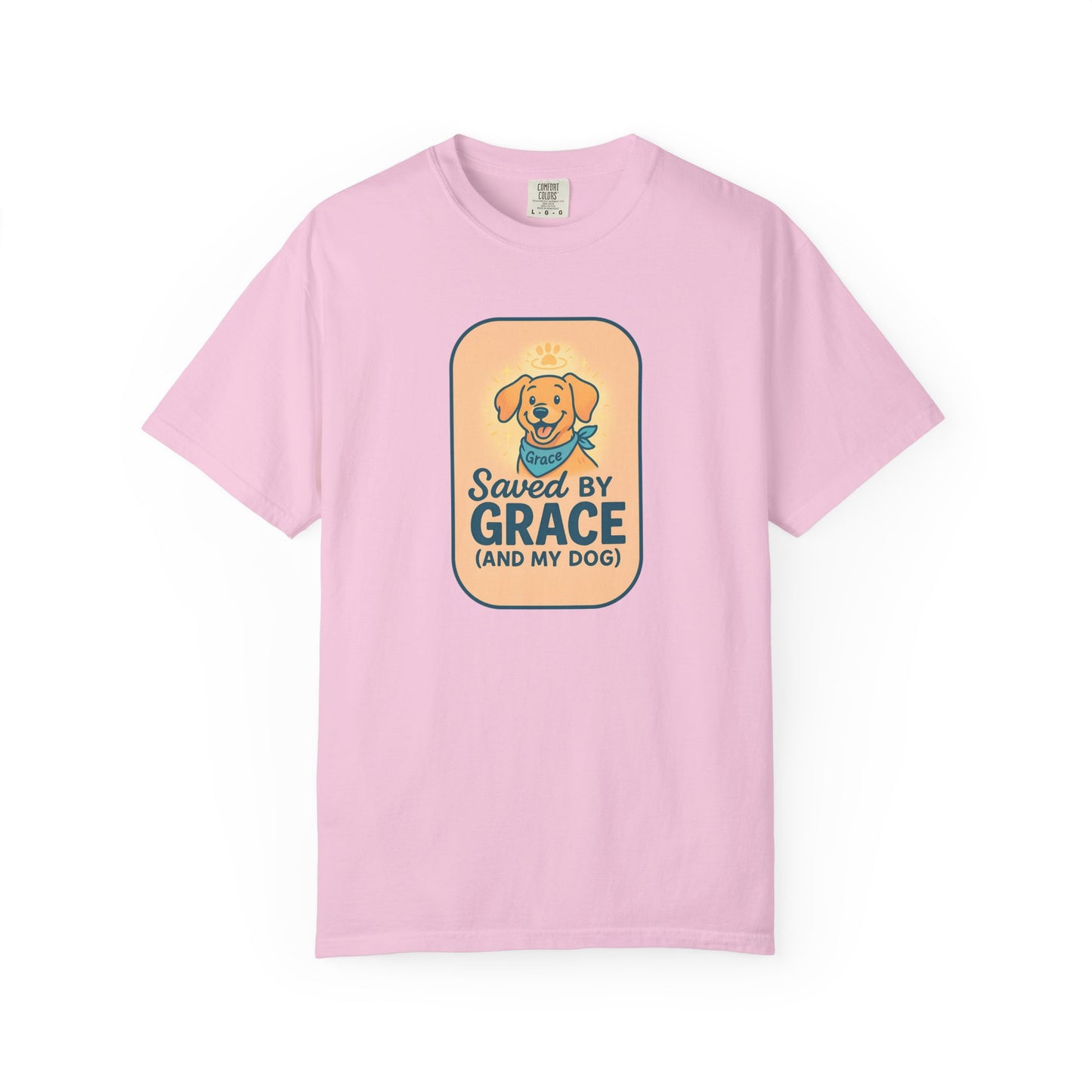 Dog Lover's Saved by Grace T-Shirt, Pet Lover Gift, Casual Tee, Birthday, Dog Adoption, Unisex Fashion, Cute Animal Shirt