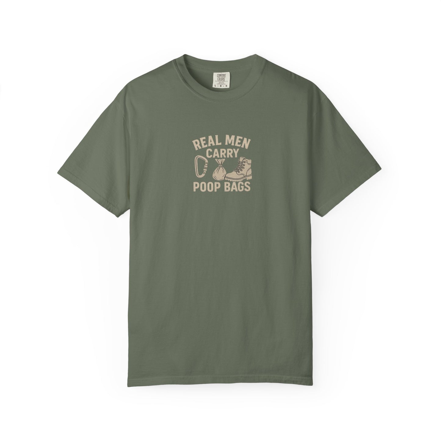 Real Men Carry Poop Bags Dog Dad T-Shirt