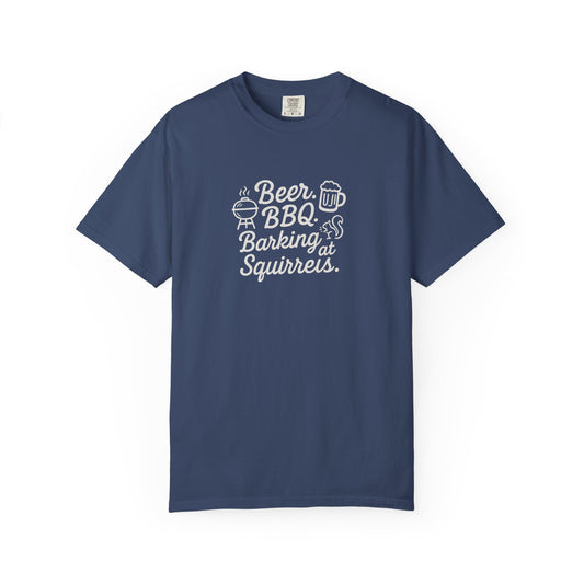 Beer BBQ and Barking Dog Dad T-Shirt