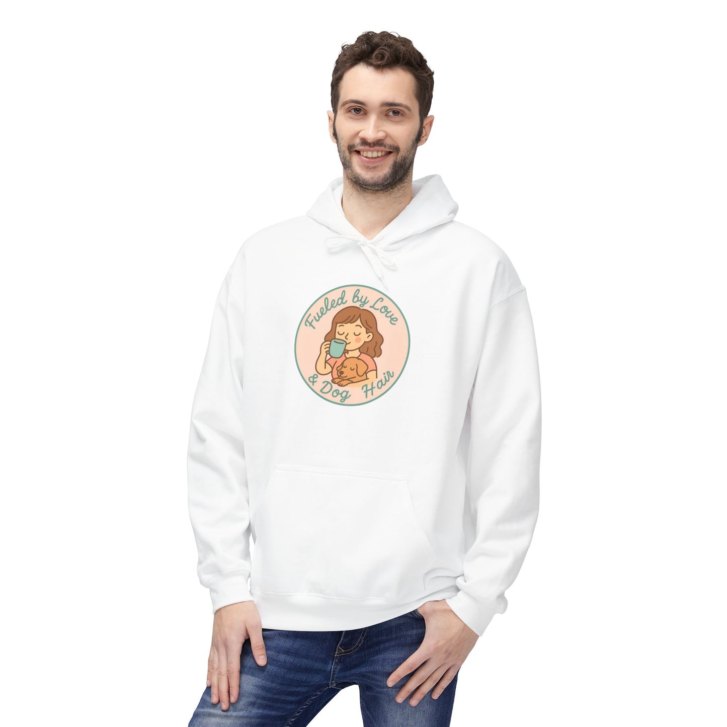 Hoodie for Dog Moms - Unisex Midweight Softstyle Fleece Hoodie