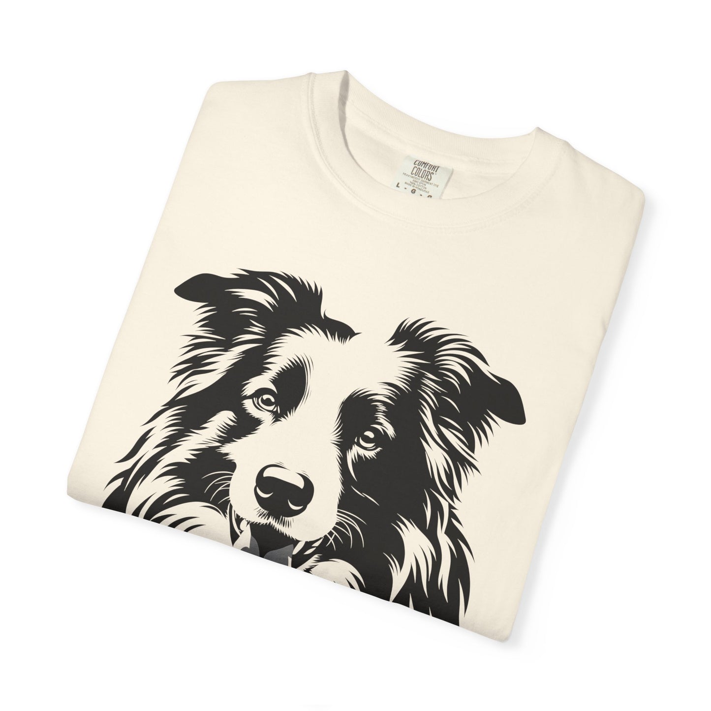 🖤 The Classic Collie – B/W Art Border Collie Tee - Perfect Gift for Dog Lovers